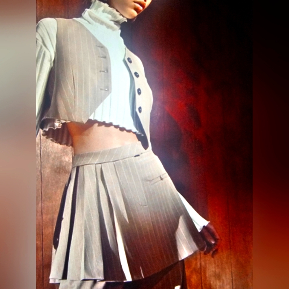 ZARA PLEATED SKIRT